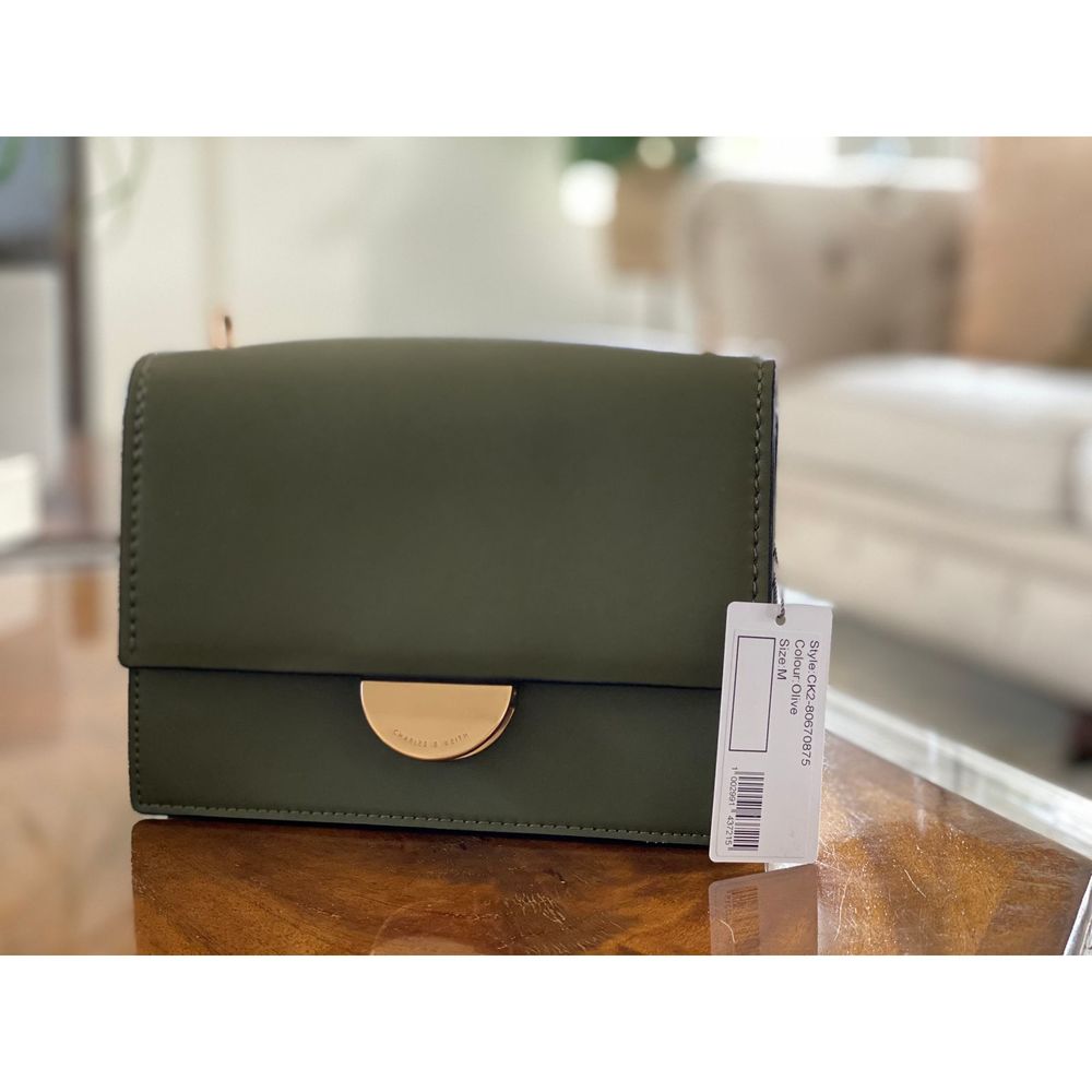Charles & Keith Cross Body Bag - Olive